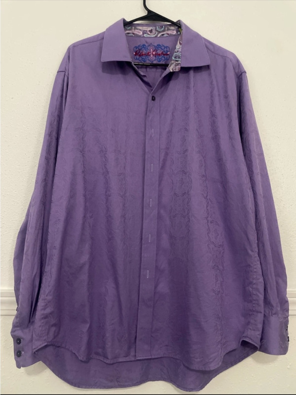 Robert Graham Lavender Purple Button-Up Dress Shirt